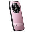 For Xiaomi 14 Ultra R-JUST RJ-61 Electroplating Frosted TPU + PC Phone Case with Holder(Pink) - free shipping - PMC TechLife - Order now!