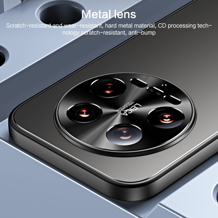 For Xiaomi 14 Ultra R-JUST RJ-61 Electroplating Frosted TPU + PC Phone Case with Holder(Silver)