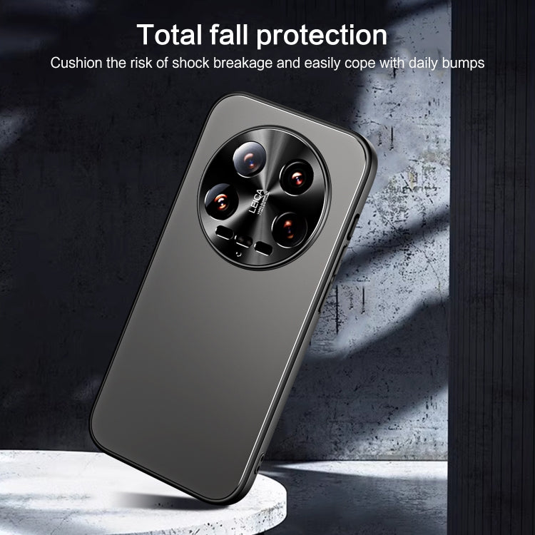 For Xiaomi 14 Ultra R-JUST RJ-61 Electroplating Frosted TPU + PC Phone Case(Blue)