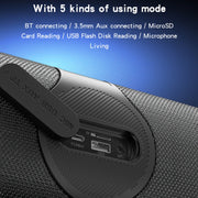 Yesido YSW21 Outdoor Portable Wireless Bluetooth Speaker with Microphone(Black)