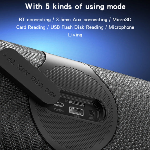 Yesido YSW21 Outdoor Portable Wireless Bluetooth Speaker with Microphone(Black)