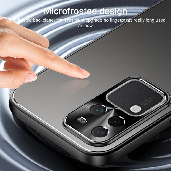 For vivo S18 Pro R-JUST RJ-61 Electroplating Frosted TPU + PC Phone Case(Grey)