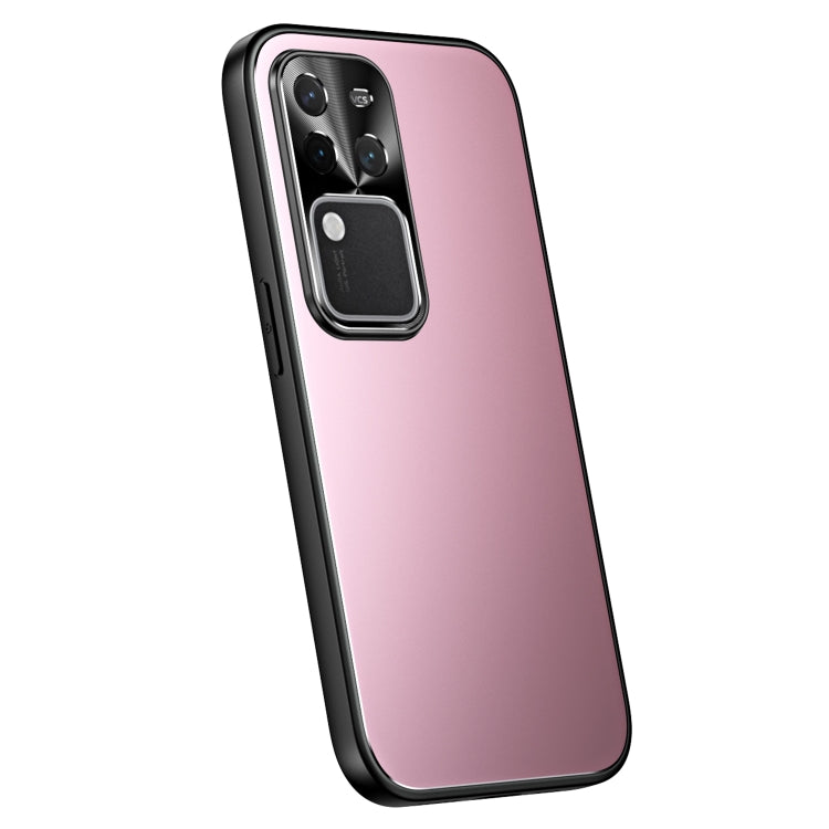 For vivo S18 Pro R-JUST RJ-61 Electroplating Frosted TPU + PC Phone Case(Pink)