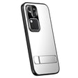 For vivo S18 Pro R-JUST RJ-61 Electroplating Frosted TPU + PC Phone Case with Holder(Silver) - vivo Cases by R-JUST | Online Shopping South Africa | PMC TechLife | Buy Now Pay Later Mobicred