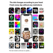 HD12 1.75 inch IP68 Water-resistant Smart Watch, Support Blood Oxygen Monitoring(Pink)