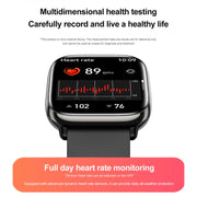 HD12 1.75 inch IP68 Water-resistant Smart Watch, Support Blood Oxygen Monitoring(Black)