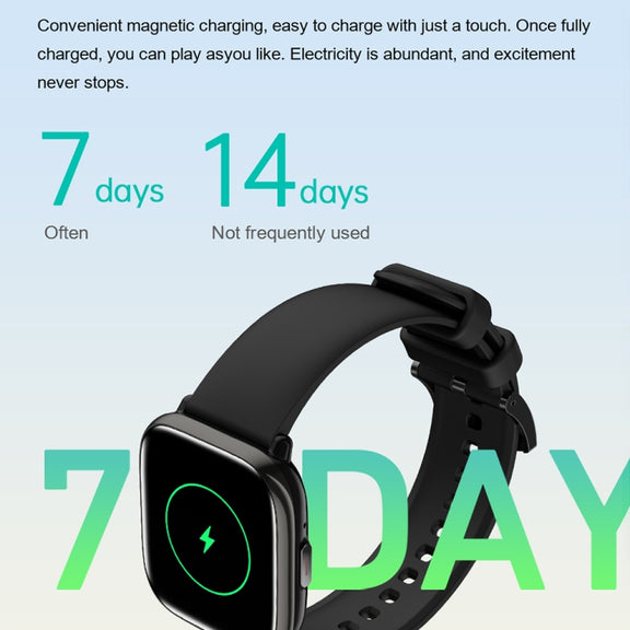 HD12 1.75 inch IP68 Water-resistant Smart Watch, Support Blood Oxygen Monitoring(Black)