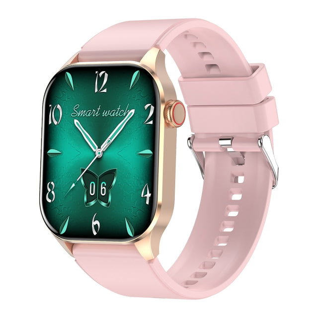 T98 2.04 inch IP68 Water-resistant Bluetooth Call Smart Watch, Support Blood Oxygen Monitoring(Pink)