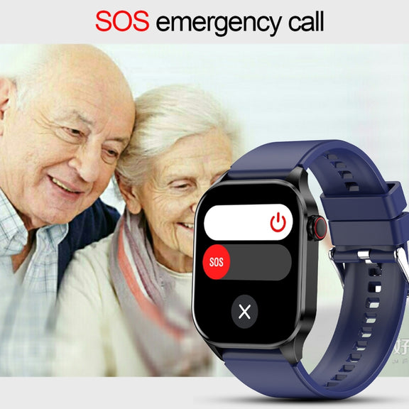 T98 2.04 inch IP68 Water-resistant Bluetooth Call Smart Watch, Support Blood Oxygen Monitoring(Beige)