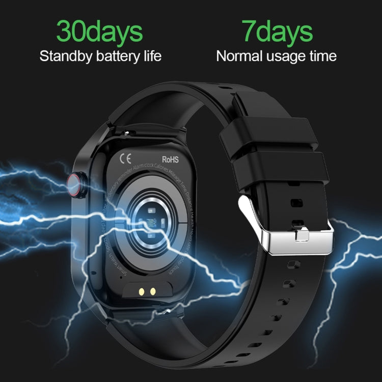 T98 2.04 inch IP68 Water-resistant Bluetooth Call Smart Watch, Support Blood Oxygen Monitoring(Blue)