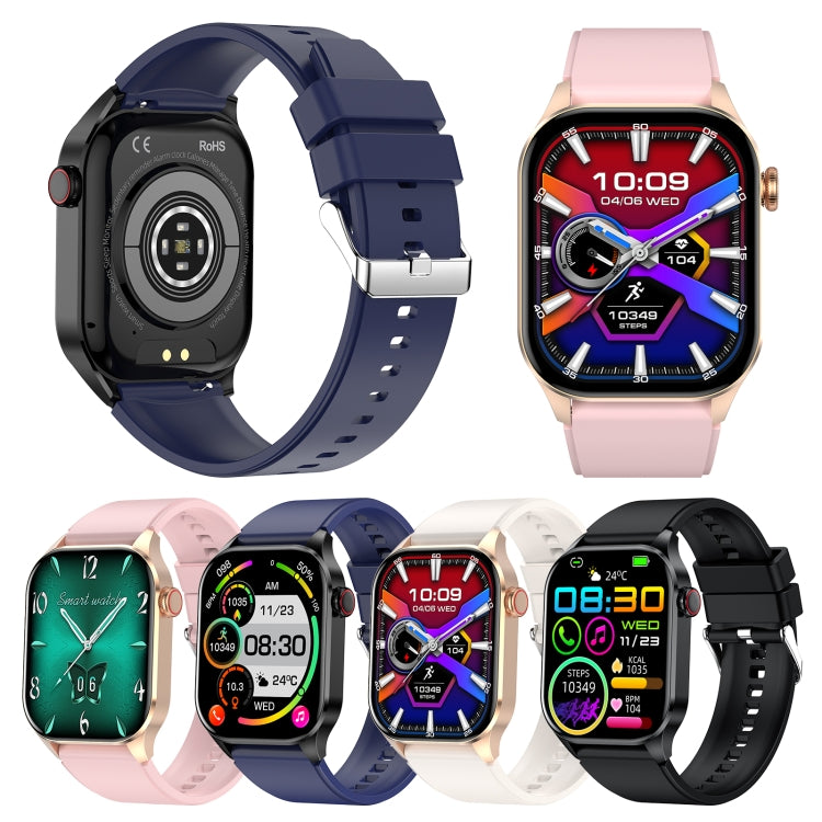 T98 2.04 inch IP68 Water-resistant Bluetooth Call Smart Watch, Support Blood Oxygen Monitoring(Blue)