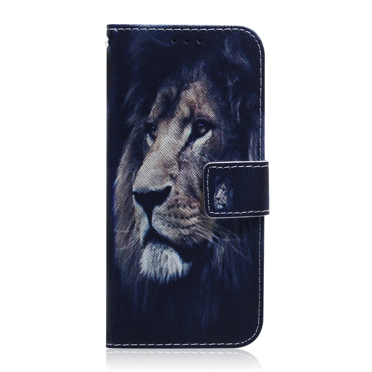 For Google Pixel 9 Pro Coloured Drawing Flip Leather Phone Case(Lion)