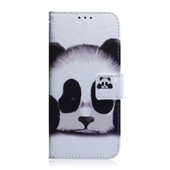For Google Pixel 9 Pro Coloured Drawing Flip Leather Phone Case(Panda)