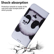 For Google Pixel 9 Pro Coloured Drawing Flip Leather Phone Case(Panda)