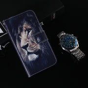 For Google Pixel 9 Coloured Drawing Flip Leather Phone Case(Lion)