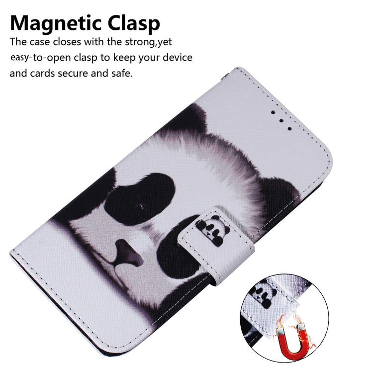 For Google Pixel 9 Coloured Drawing Flip Leather Phone Case(Panda)
