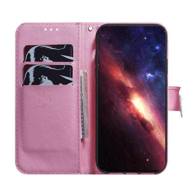 For Google Pixel 9 Coloured Drawing Flip Leather Phone Case(Magnolia)