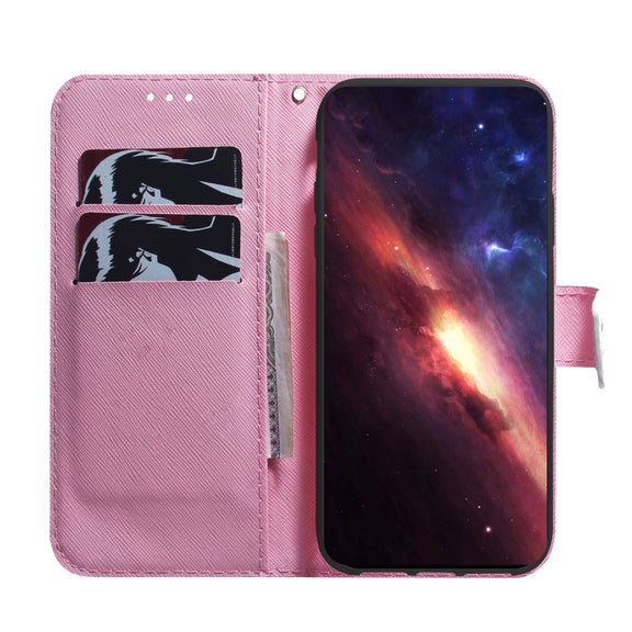 For Google Pixel 9 Coloured Drawing Flip Leather Phone Case(Magnolia)