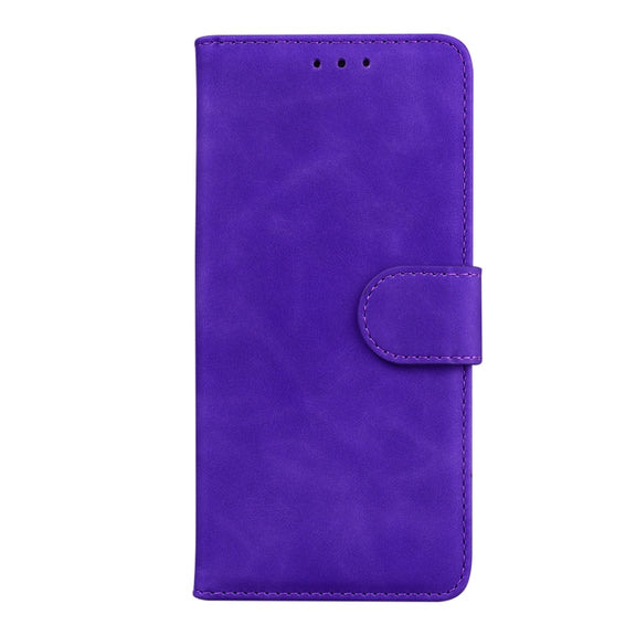 For Google Pixel 9 Pro Skin Feel Pure Color Flip Leather Phone Case(Purple)