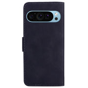 For Google Pixel 9 Pro Skin Feel Pure Color Flip Leather Phone Case(Black)