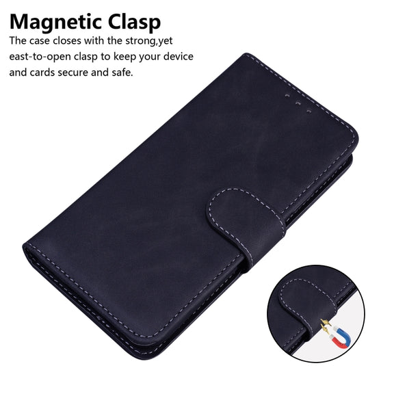 For Google Pixel 9 Pro Skin Feel Pure Color Flip Leather Phone Case(Black)