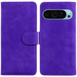 For Google Pixel 9 Skin Feel Pure Color Flip Leather Phone Case(Purple) - Google Cases by PMC TechLife | Online Shopping South Africa | PMC TechLife | Buy Now Pay Later Mobicred