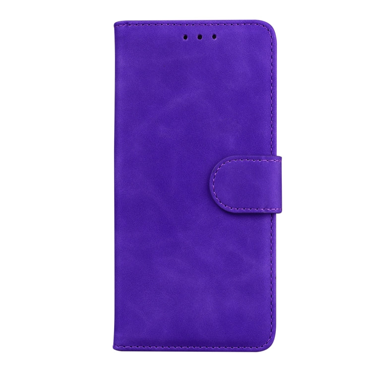 For Google Pixel 9 Skin Feel Pure Color Flip Leather Phone Case(Purple)