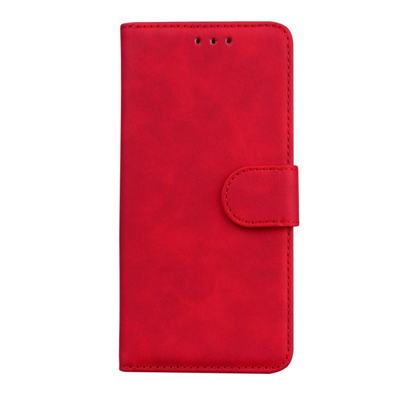 For Google Pixel 9 Skin Feel Pure Color Flip Leather Phone Case(Red)