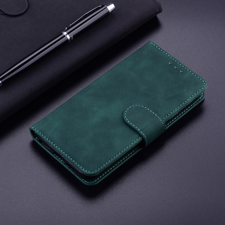 For Google Pixel 9 Skin Feel Pure Color Flip Leather Phone Case(Green)