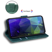 For Google Pixel 9 Skin Feel Pure Color Flip Leather Phone Case(Green)