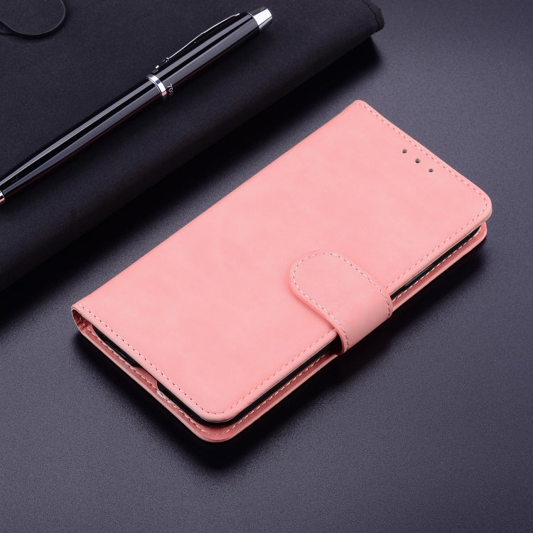 For Google Pixel 9 Skin Feel Pure Color Flip Leather Phone Case(Pink)