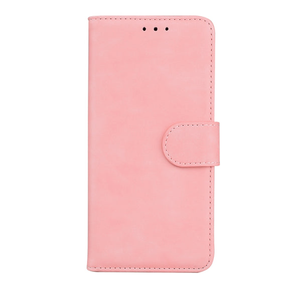 For Google Pixel 9 Skin Feel Pure Color Flip Leather Phone Case(Pink)