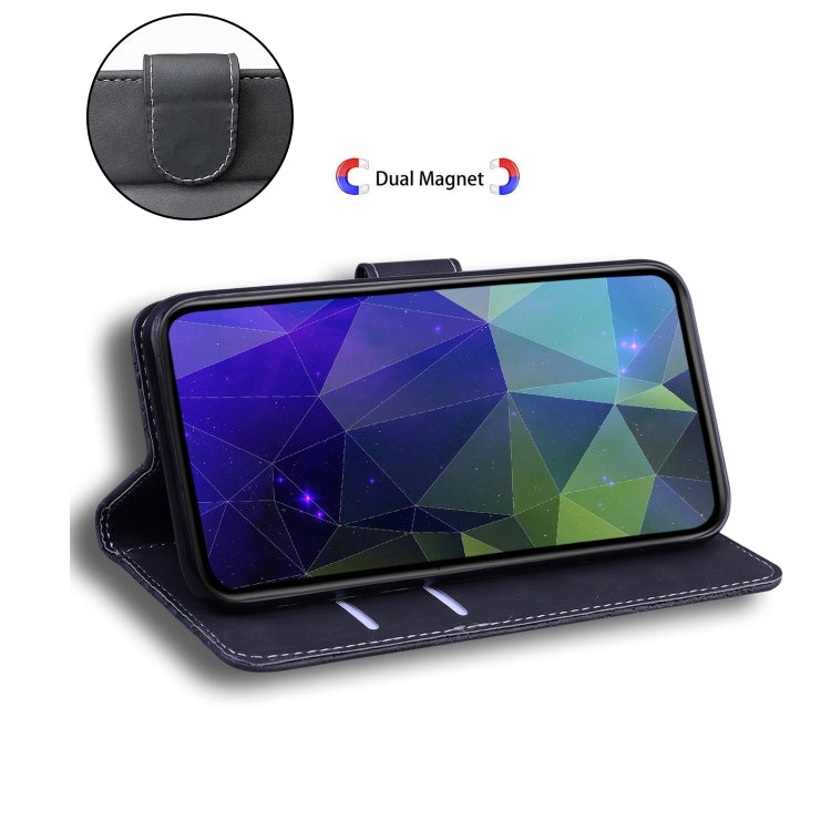 For Google Pixel 9 Skin Feel Pure Color Flip Leather Phone Case(Black)