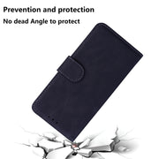 For Google Pixel 9 Skin Feel Pure Color Flip Leather Phone Case(Black)
