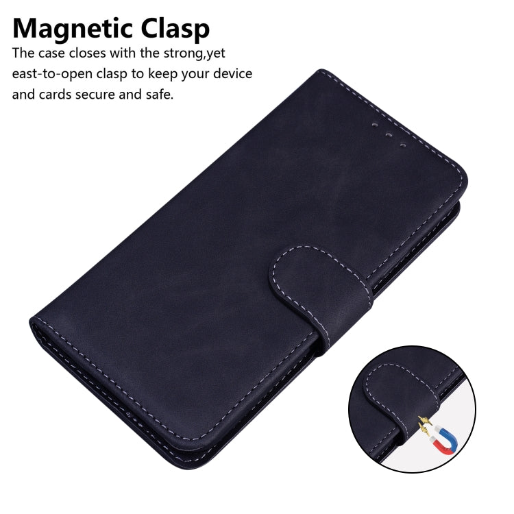 For Google Pixel 9 Skin Feel Pure Color Flip Leather Phone Case(Black)