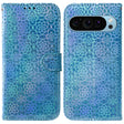 For Google Pixel 9 Colorful Magnetic Buckle Leather Phone Case(Blue) - Google Cases by PMC TechLife | Online Shopping South Africa | PMC TechLife | Buy Now Pay Later Mobicred