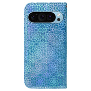 For Google Pixel 9 Colorful Magnetic Buckle Leather Phone Case(Blue)