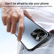 For OPPO Reno9 Pro+ R-JUST RJ-61 Electroplating Frosted TPU + PC Phone Case(Grey)