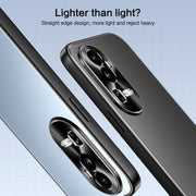 For OPPO Reno10 Pro+ Global R-JUST RJ-61 Electroplating Frosted TPU + PC Phone Case(Grey)
