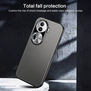 For OPPO Reno11 Global R-JUST RJ-61 Electroplating Frosted TPU + PC Phone Case(Grey)
