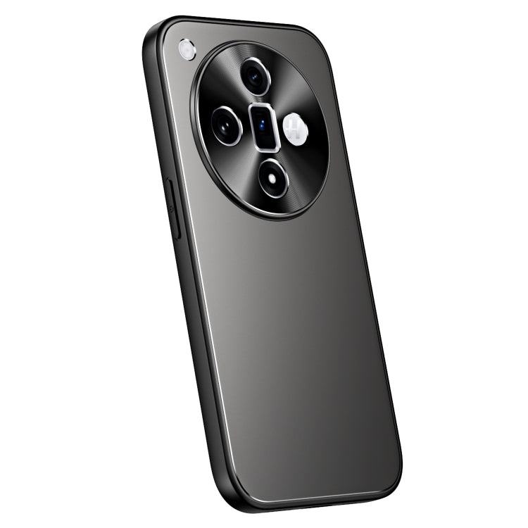 For OPPO Find X7 R-JUST RJ-61 Electroplating Frosted TPU + PC Phone Case(Grey)