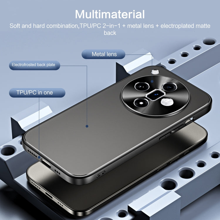 For OPPO Find X7 R-JUST RJ-61 Electroplating Frosted TPU + PC Phone Case(Silver)