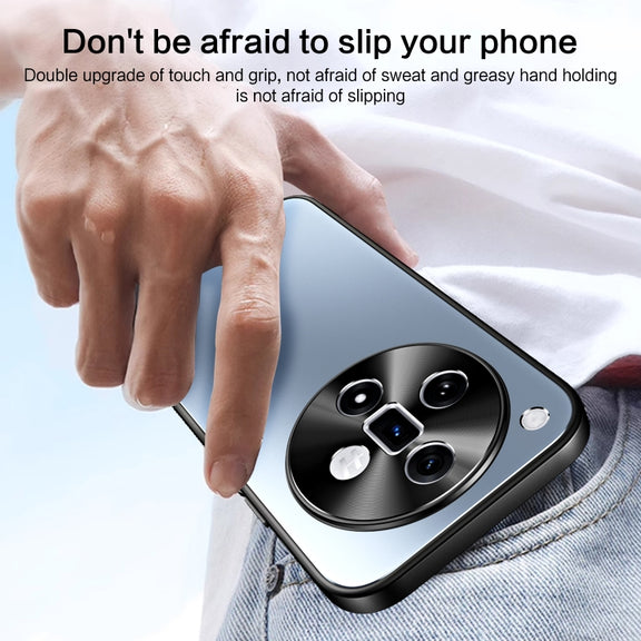For OPPO Find X7 R-JUST RJ-61 Electroplating Frosted TPU + PC Phone Case(Silver)