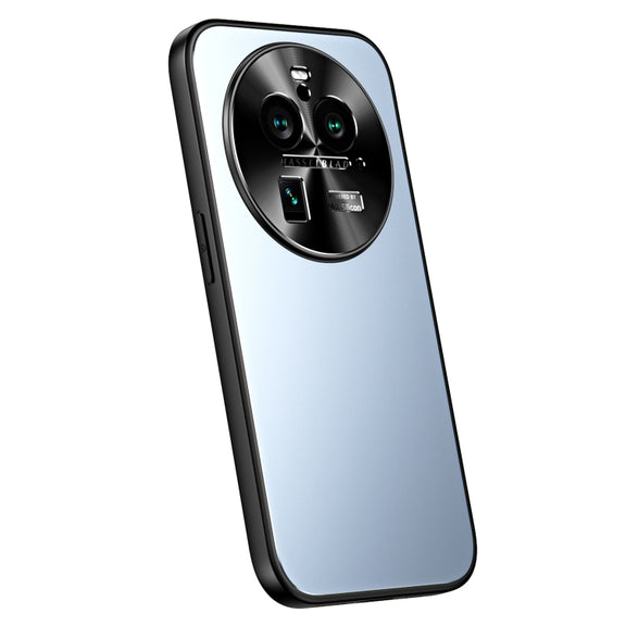 For OPPO Find X6 R-JUST RJ-61 Electroplating Frosted TPU + PC Phone Case(Blue)