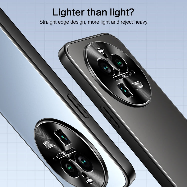 For OPPO Find X6 Pro R-JUST RJ-61 Electroplating Frosted TPU + PC Phone Case(Grey)