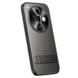 For OPPO Find X7 R-JUST RJ-61 Electroplating Frosted TPU + PC Phone Case with Holder(Grey) - OPPO Cases by R-JUST | Online Shopping South Africa | PMC TechLife | Buy Now Pay Later Mobicred