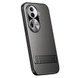 For OPPO Reno11 Global R-JUST RJ-61 Electroplating Frosted TPU + PC Phone Case with Holder(Grey) - OPPO Cases by R-JUST | Online Shopping South Africa | PMC TechLife | Buy Now Pay Later Mobicred