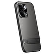 For OPPO Reno9 Pro+ R-JUST RJ-61 Electroplating Frosted TPU + PC Phone Case with Holder(Grey) - OPPO Cases by R-JUST | Online Shopping South Africa | PMC TechLife | Buy Now Pay Later Mobicred