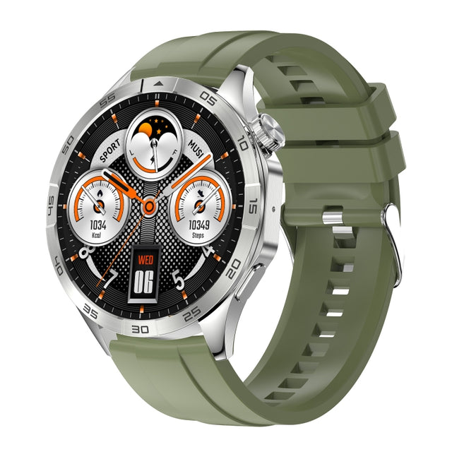 LEMFO HK4 1.43 inch AMOLED Round Screen Smart Watch Supports Bluetooth Calls(Green)