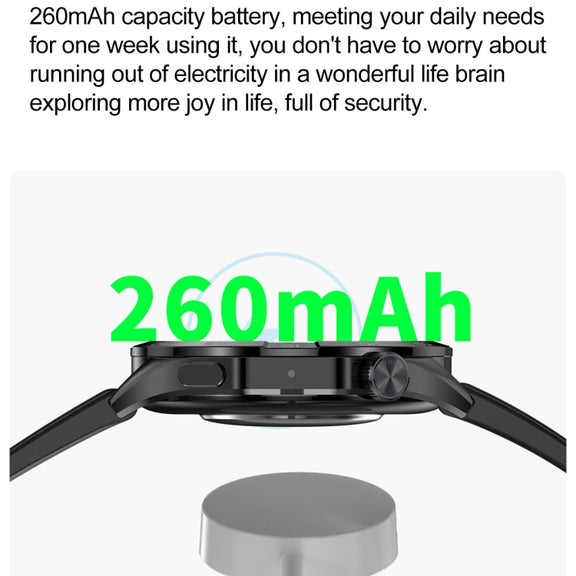 LEMFO HK4 1.43 inch AMOLED Round Screen Smart Watch Supports Bluetooth Calls(Silver)
